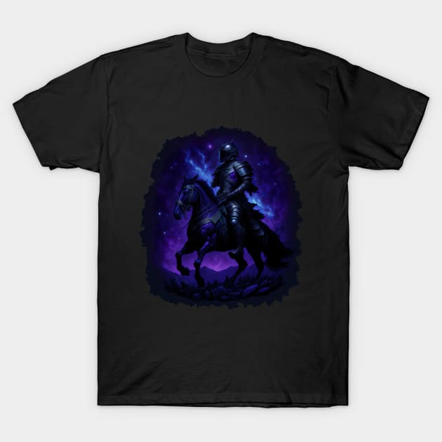 "Warrior of the Night: A Magical Warrior Embracing Splendor" T-Shirt by Hexen_3